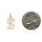 10K Gold Sweet 16 Charm Happy Birthday FindingKing 20 X 11mm Jewerly